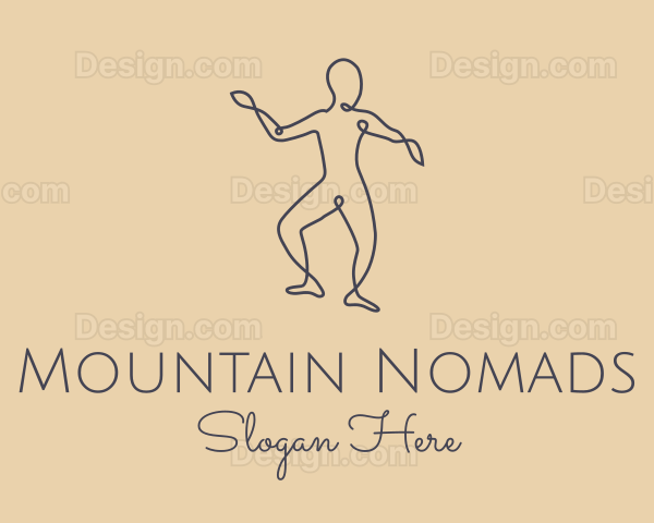 Wellness Yoga Pose Logo