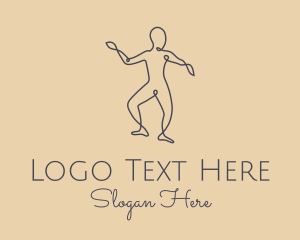 Wellness Yoga Pose  Logo