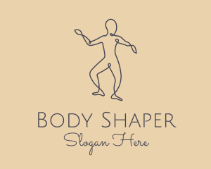 Wellness Yoga Pose  logo design