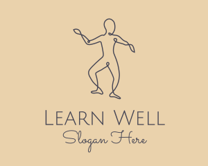 Wellness Yoga Pose  logo design