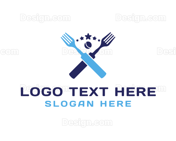 Restaurant Ball Fork Logo