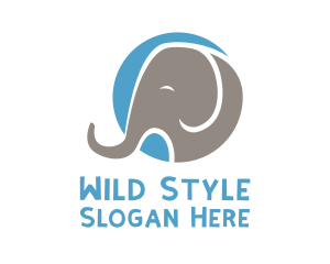 Wild Elephant Safari logo design