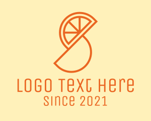 Orange Fruit Slice  logo