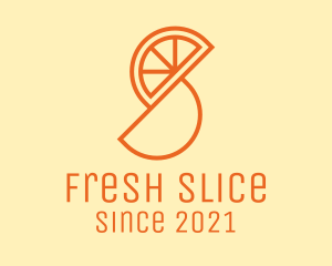 Orange Fruit Slice  logo design