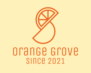 Orange Fruit Slice  logo design