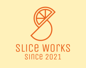 Orange Fruit Slice  logo