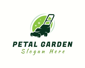 Lawn Mower Machine logo design