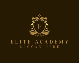 Crown Shield Academy logo design