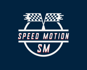 Race Flag Automotive logo design