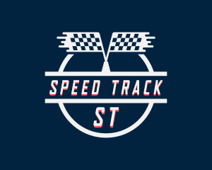 Race Flag Automotive logo design