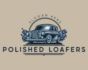 Retro Car Detailing logo design