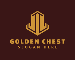 Gold Apartment Building logo design