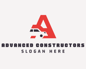 Automotive Car Letter A logo design