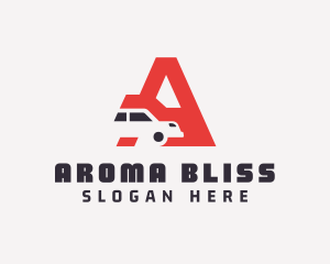 Automotive Car Letter A logo design