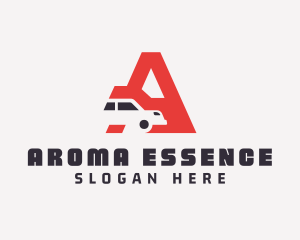 Automotive Car Letter A logo design