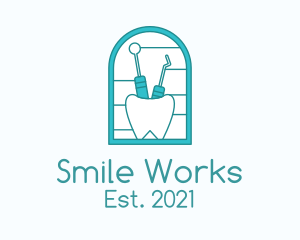 Tooth Dental Equipment  logo design