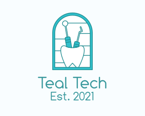 Tooth Dental Equipment  logo design