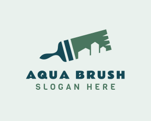 Paint Brush Building logo design