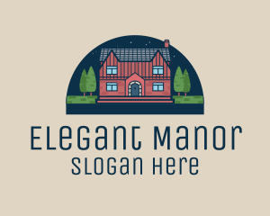 Evening House Manor  logo design