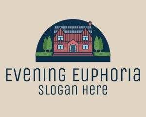 Evening House Manor  logo design