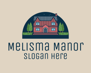 Evening House Manor  logo design