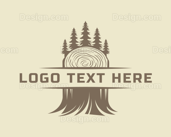 Forest Tree Lumberjack Logo