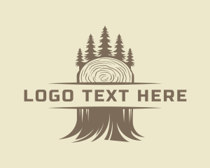 Forest Tree Lumberjack logo