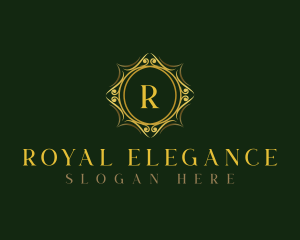 Floral Royal Crest logo design