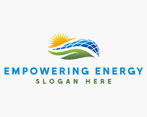 Solar Power Energy logo design