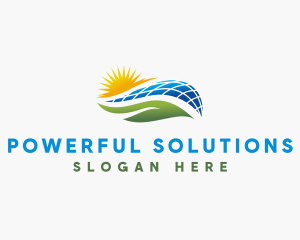 Solar Power Energy logo design