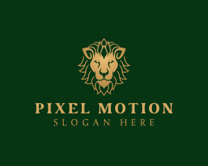 Luxury Jungle Lion logo design