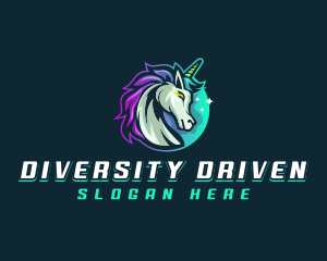 Unicorn Pegasus Gaming logo design