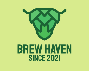 Green Hops Brewery  logo design