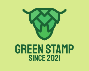 Green Hops Brewery  logo design