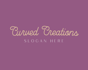 Curve Script Wordmark logo design