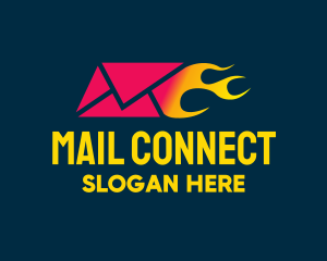 Hot Mail Envelope logo design