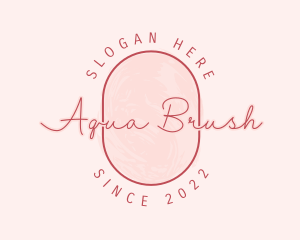 Feminine Brush Paint logo design