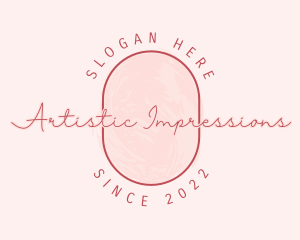 Feminine Brush Paint logo design