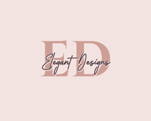 Elegant Feminine Beauty Salon logo design