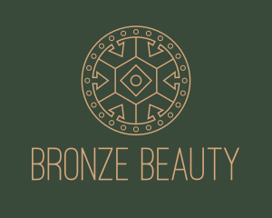 Bronze Medieval Shield  logo design