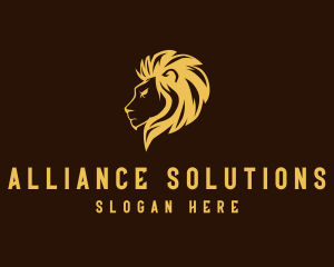 Majestic Wild Lion logo design