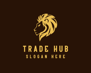 Majestic Wild Lion logo design