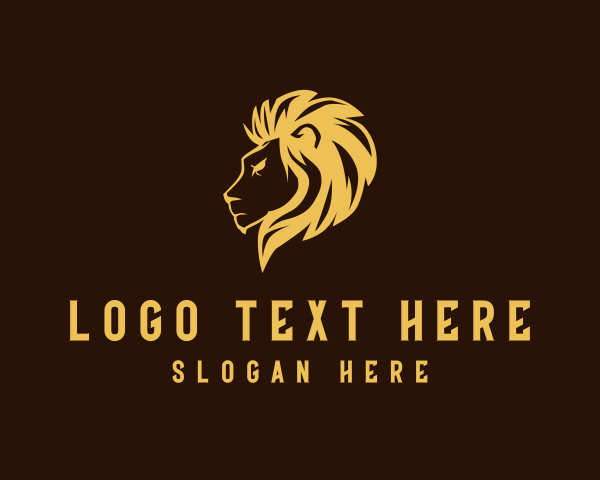 Majestic Wild Lion logo