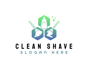 Sanitary Disinfection Cleaning  logo design