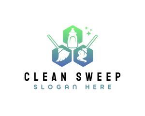 Sanitary Disinfection Cleaning  logo design