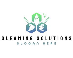 Sanitary Disinfection Cleaning  logo design