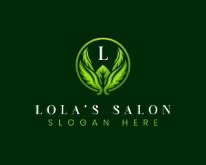 Wellness Leaf Spa logo design