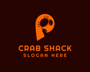 Crab Restaurant Letter P logo