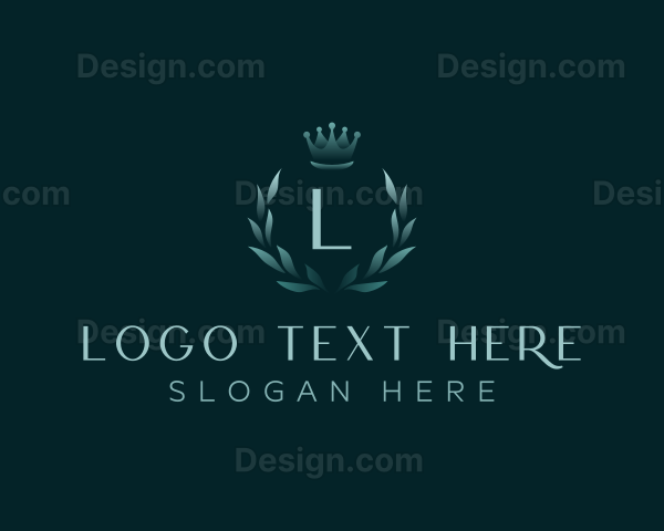 Luxury Wreath Crown Logo