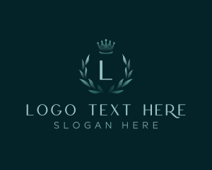 Luxury Wreath Crown logo